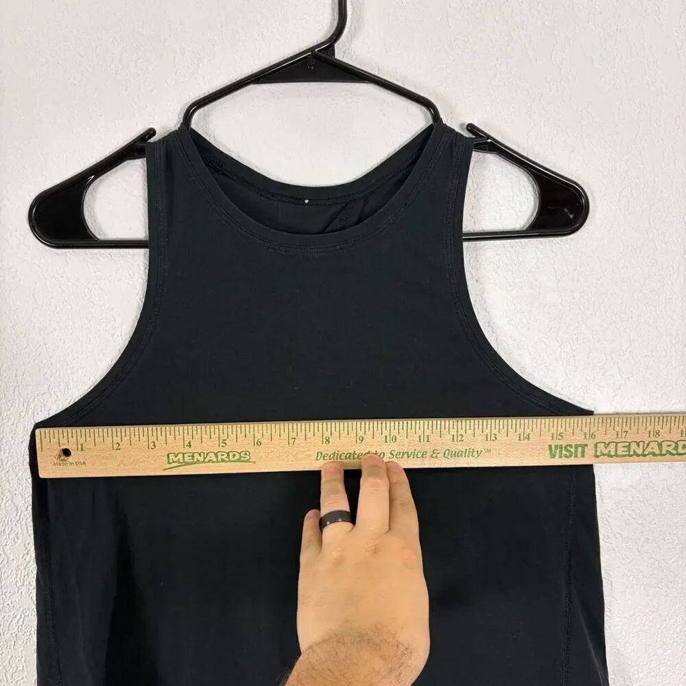 Lululemon‎ Slit Back Black Tank Top